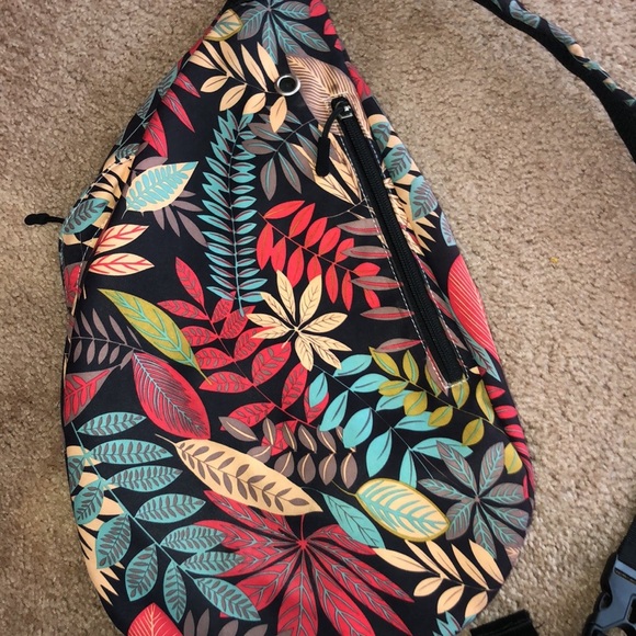 Tropical floral, cross, body bag, travel, bag, small travel bag carry bag purse​ - Picture 7 of 8